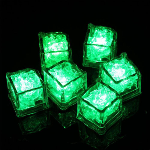 12 ΤΕΜ. Αδιάβροχο LED Ice-Cube που αναβοσβήνει στο σκοτεινό φως E 2