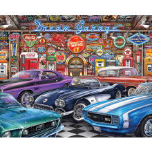 Springbok - Dream Garage - Legpuzzel van 1000 stukjes met klassieke muscle car's