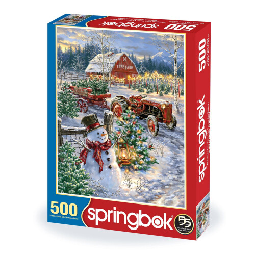 Springbok's 500-delige puzzel Kerstboomboerderij - Gemaakt in de VS 1