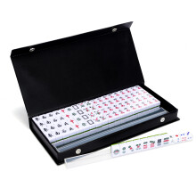 Drizzle Reise-Mahjong-Mini-Set 20 mm mit Anleitung     tragbare 146 Steine     f  r Anf  nger mit 4 Racks, 2 Pfund     chinesisches Mah-Jong-Spiel ??