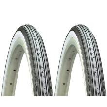 Opony do roweru szosowego Kenda K34 27 x 1-1/4"""" White Wall Koralik druciany - para (2 opony)