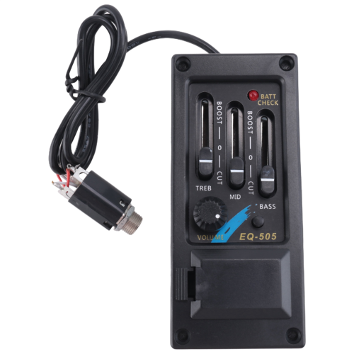 EQ-505 Guitar Saddle Pickup 3 Bands EQ Equalizer Left Hand Preamp 2