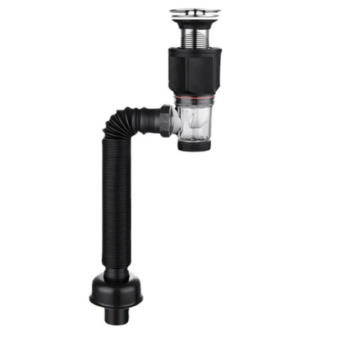 Bathroom Sink Drain Kit with Flexible Expandable P-Trap Sink 2