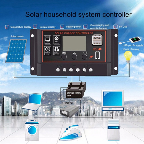 100A Solar Charge Controller Solar Panel Controller 1