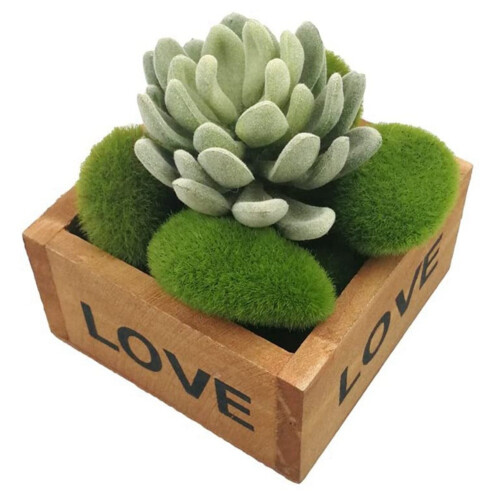 32PCS 5 Size Rocks Decorative Green Moss Balls 1