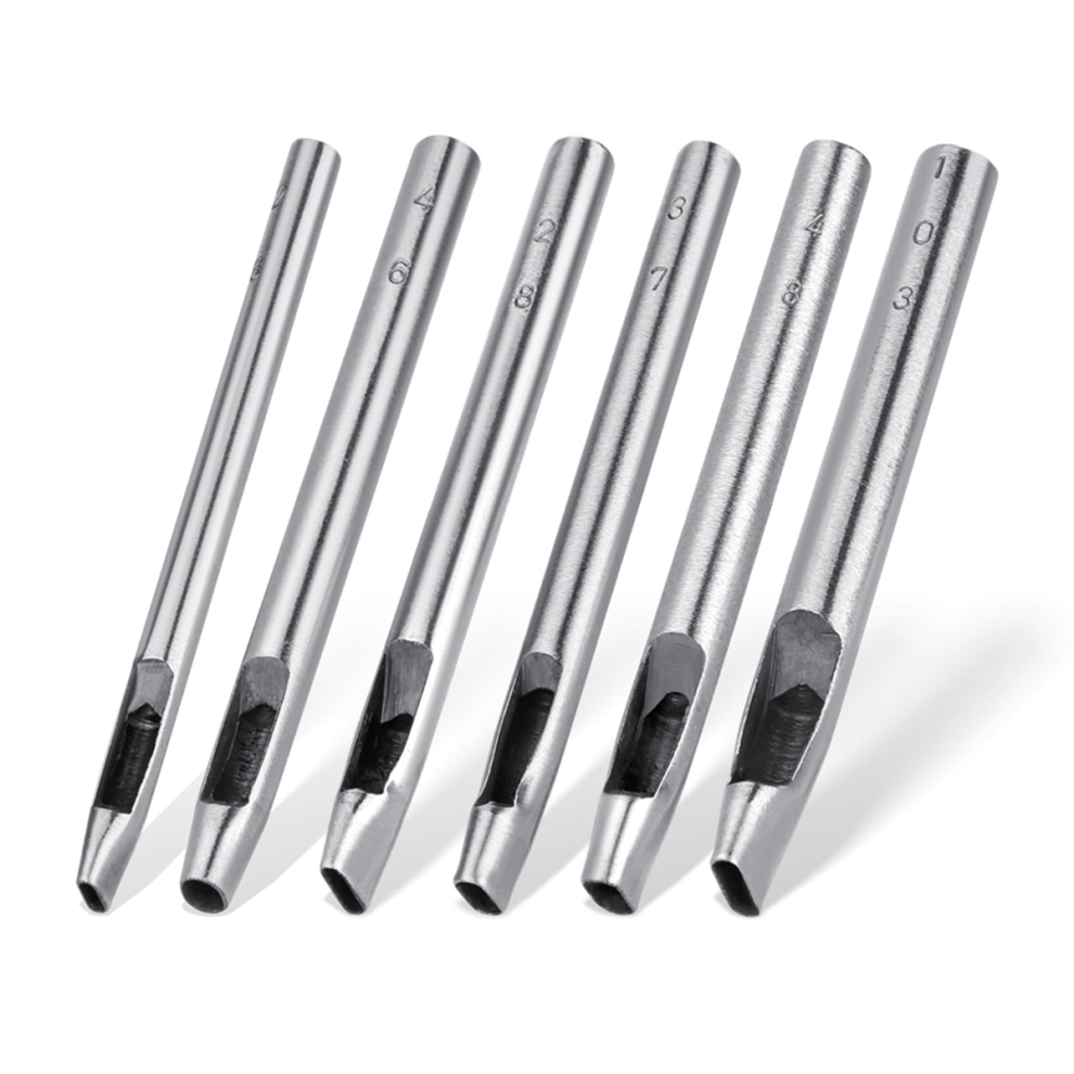6 Sizes Oval Hole Punch For Leather 6Mm-10Mm For Leather Crafting 4851244608844