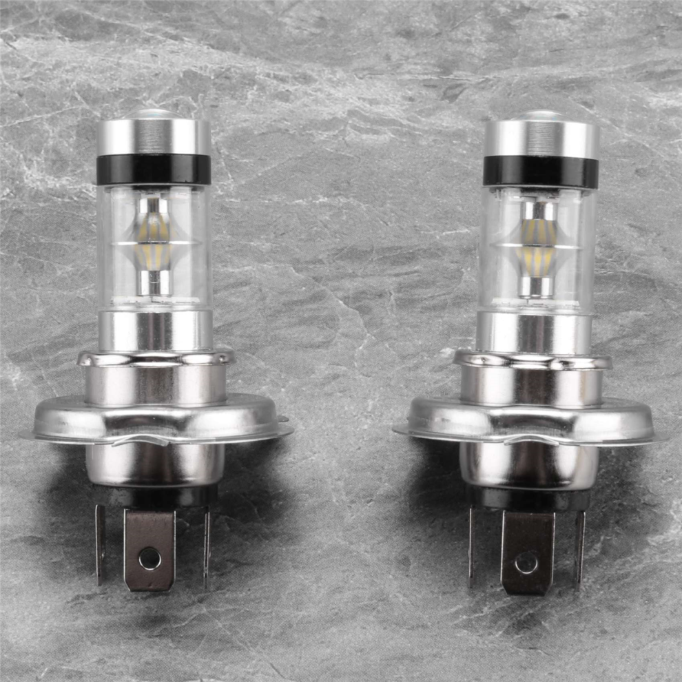 2Pcs Led H4 Hb2 9003 Bulb 100W 20Led Car Fog 6000K Light/White 4852629045414