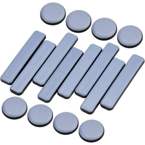 16 Stück Möbelgleiter PTFE-Gleiter Selbstklebende Gleiter Set