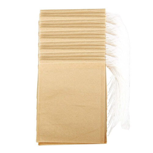 300PCS Tea Filter Bags,Disposable Paper Tea Bag with Drawstring Paper