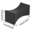 10PCS Chopsticks Rest Little Chopsticks Stands Σετ θήκης πιρουνιού Μαύρο 5