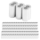 100x Aluminum Crimping Loop Sleeve for 3mm Diameter Wire Rope Cable 2
