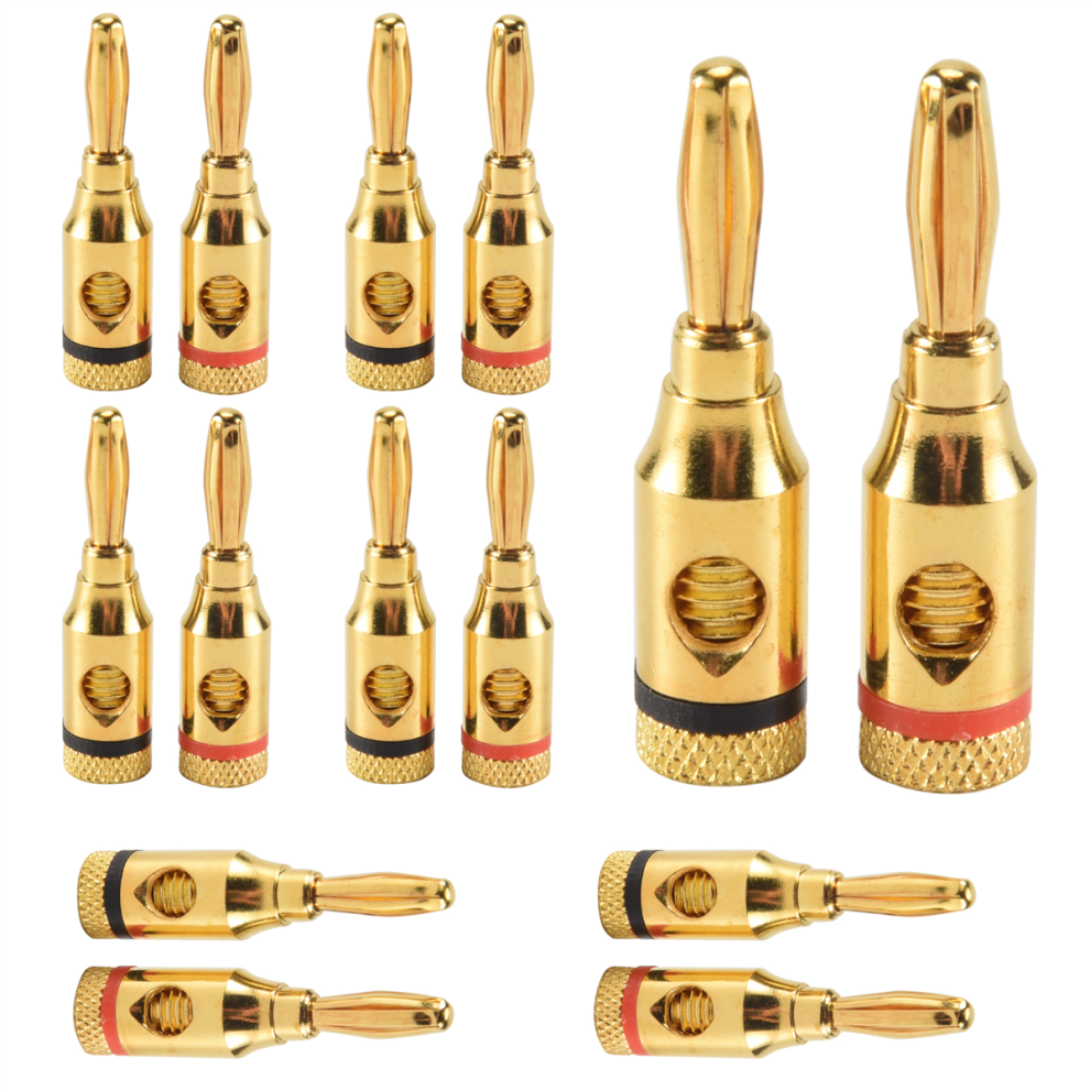 Photos - Cable (video, audio, USB) 7 Pairs, Open Screw Banana Plugs for Speaker Cable
