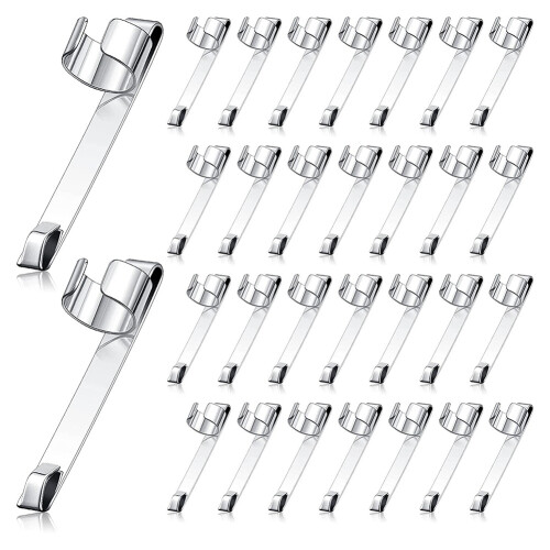 Μεταλλικά κλιπ μολυβιού Slide on Pencil Pocket Clips Snap In, 60 τμχ