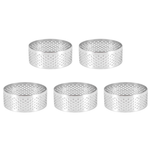 Stainless Steel Perforated Tart Ring, Perforated Cake Mousse Ring 2