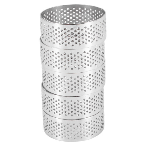 Stainless Steel Perforated Tart Ring, Perforated Cake Mousse Ring