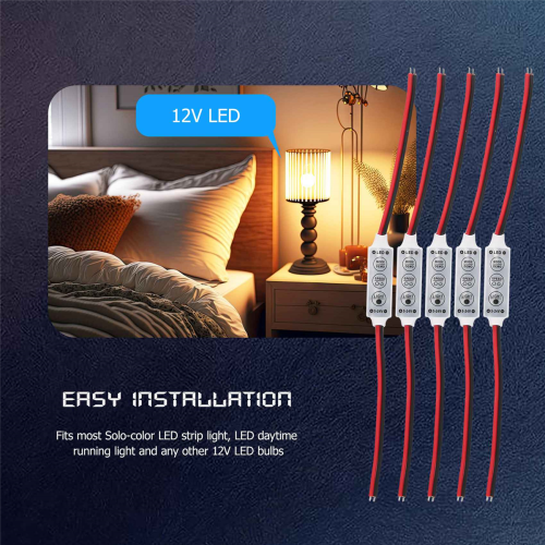 5 x 12V Wired Control Module with Strobe Flash For LED Strip/Bulbs 2