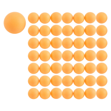 Pacote com 50 bolas de pong premium, bolas sem costura avançadas, laranja