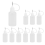 10Pcs 30Ml Kunststoff Squeezable Tip Applikator Flasche für Kleber DIY 2