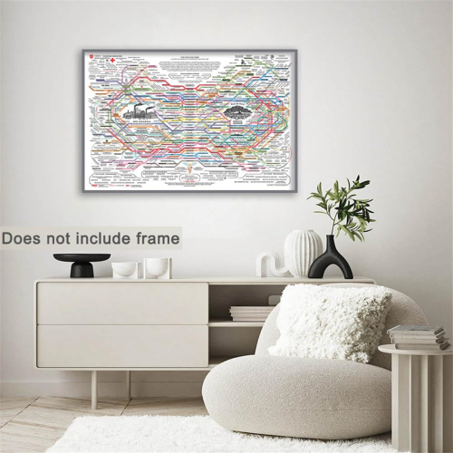 Healing Web Poster Grafiek Wandkunst Horizontale Poster 1