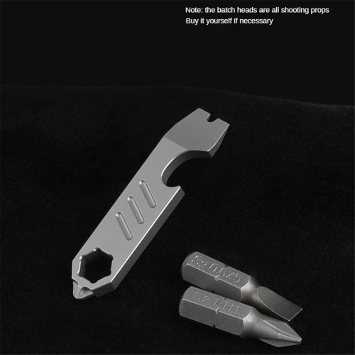 TC4 Titanium Alloy Crowbar Bottle Opener Graduated Scale Wrench Tools