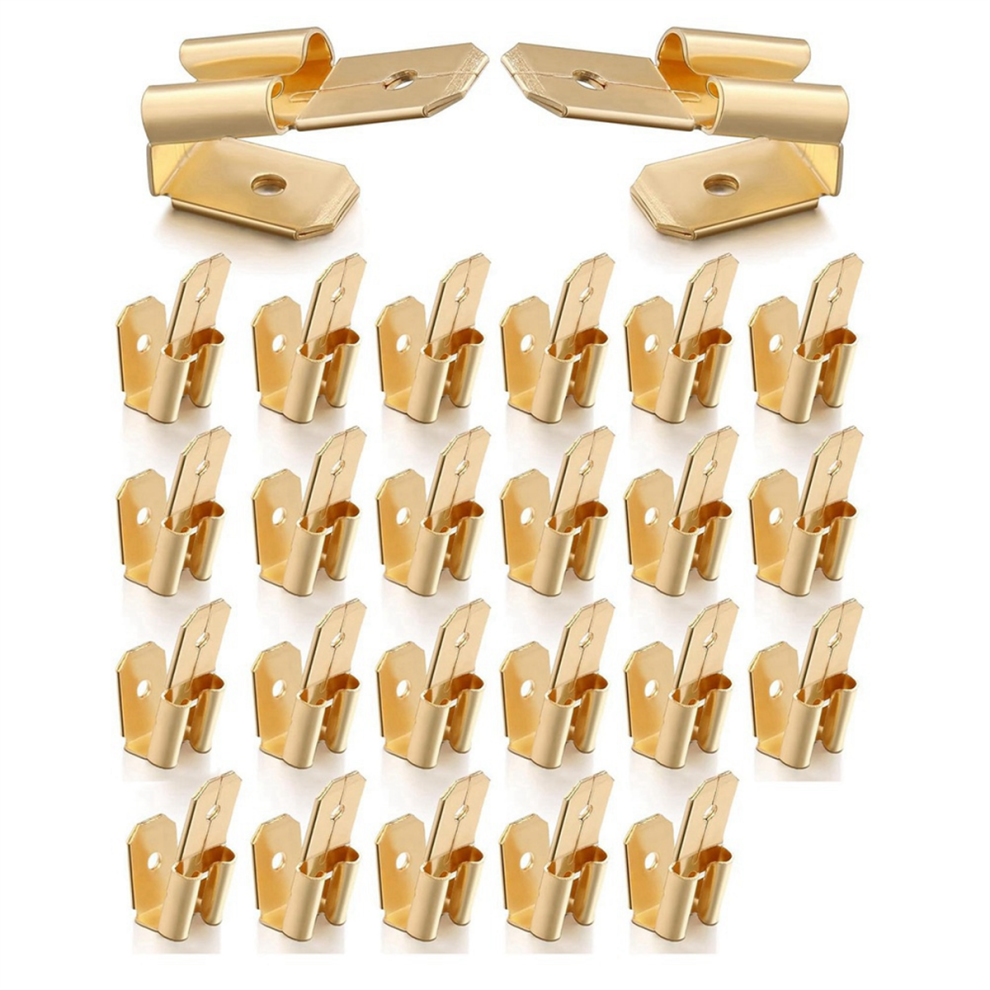 25 Pcs Piggyback Spade Connectors, Quick Disconnect Connectors 4851244621317