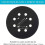 5 inch 8 Holes 125mm Hook Loop Sanding Backing Pad for 5