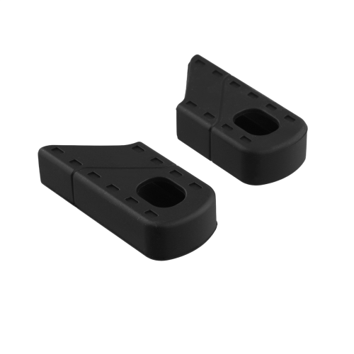 2PCS Universal Bicycle Fixed Gear Rubber Crank Protector Cover, Μαύρο