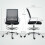 Homcom (Black) HOMCOM Draughtsman Chair, Mesh Ergonomic Drafting Chair 3