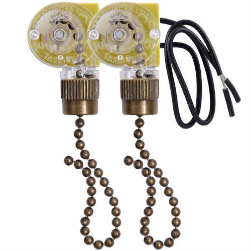 Ceiling Fan Light Switch ZE-109 Light Switch 2Pcs Bronze