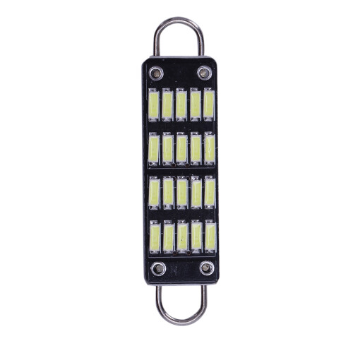 Bulb 44Mm Bright White Festoon Led Bulb,20 Smd Rigid Loop 1.73 Inch 2