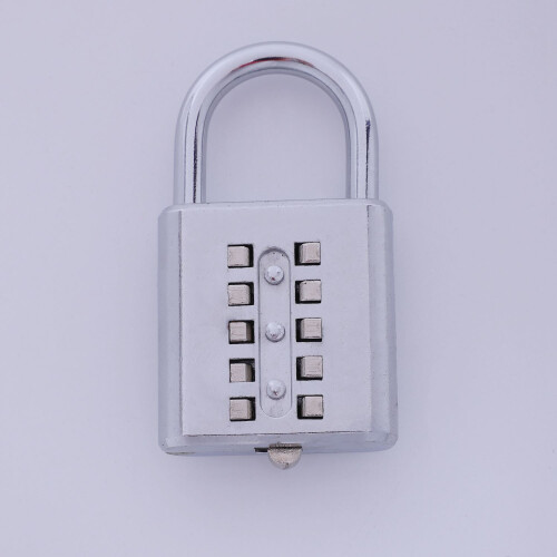 Anti-theft Button Combination Padlock Digit Password Lock Zinc Alloy 1