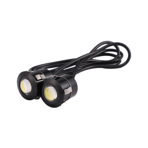 2pcs LED Eagle Eye Backup Light White Light 9W black 2