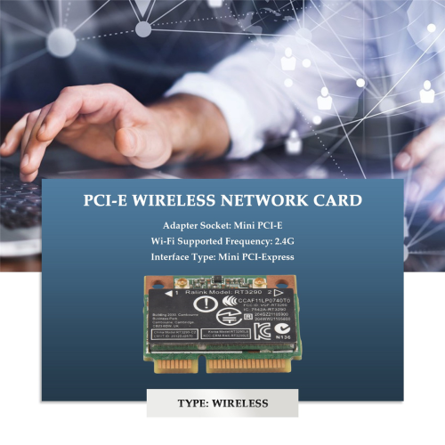 150Mbps 2.4Ghz RT3290 Wireless WIFI + Bluetooth BT 3.0 PCI-E Card 2