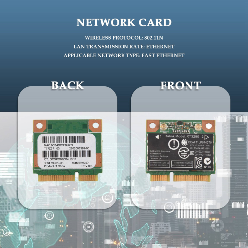 150Mbps 2.4Ghz RT3290 Wireless WIFI + Bluetooth BT 3.0 PCI-E Card 1