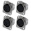 XLR Γυναικείο Jack 3 Pin - Βάσεις στήριξης πάνελ D Series Size XLR-F -4 PACK 1