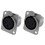 XLR Γυναικείο Jack 3 Pin - Βάσεις στήριξης πάνελ D Series Size XLR-F -4 PACK 3