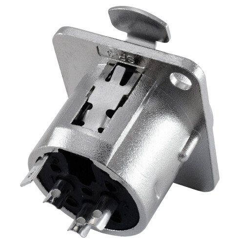 XLR Γυναικείο Jack 3 Pin - Βάσεις στήριξης πάνελ D Series Size XLR-F -4 PACK 1