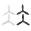 4 hélices de rechange pour drone Parrot Bebop 2, noir et blanc 1