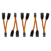 5 Pcs JR/Futaba Style Servo 1 To 2 Y Harness Leads Splitter Cable
