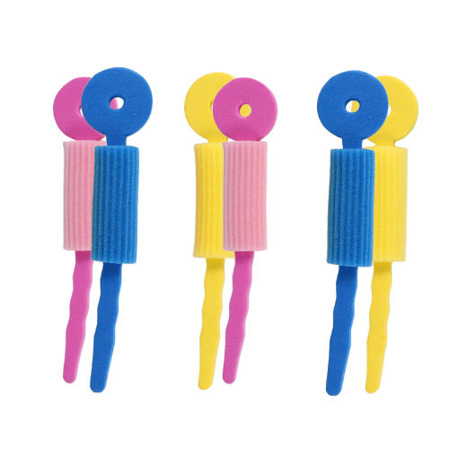 6 PCS Hair Care Foam Rollers Magic Sponge Soft Tools for Women 1