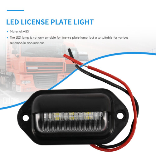 LED License Plate Light Waterproof License Plate Tail Light for RV 2