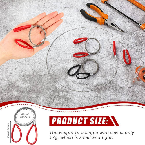 2 Pcs PVC Pipe Cable Saw Hand Pocket String Rope Saw Cutting Tool 1