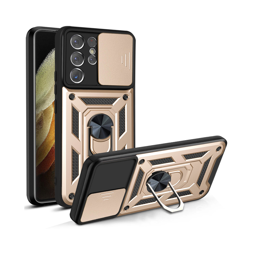 (, For Samsung S20ultra) Shockproof Armor Case For Samsung Galaxy S22 S21 S Gold 931287647698