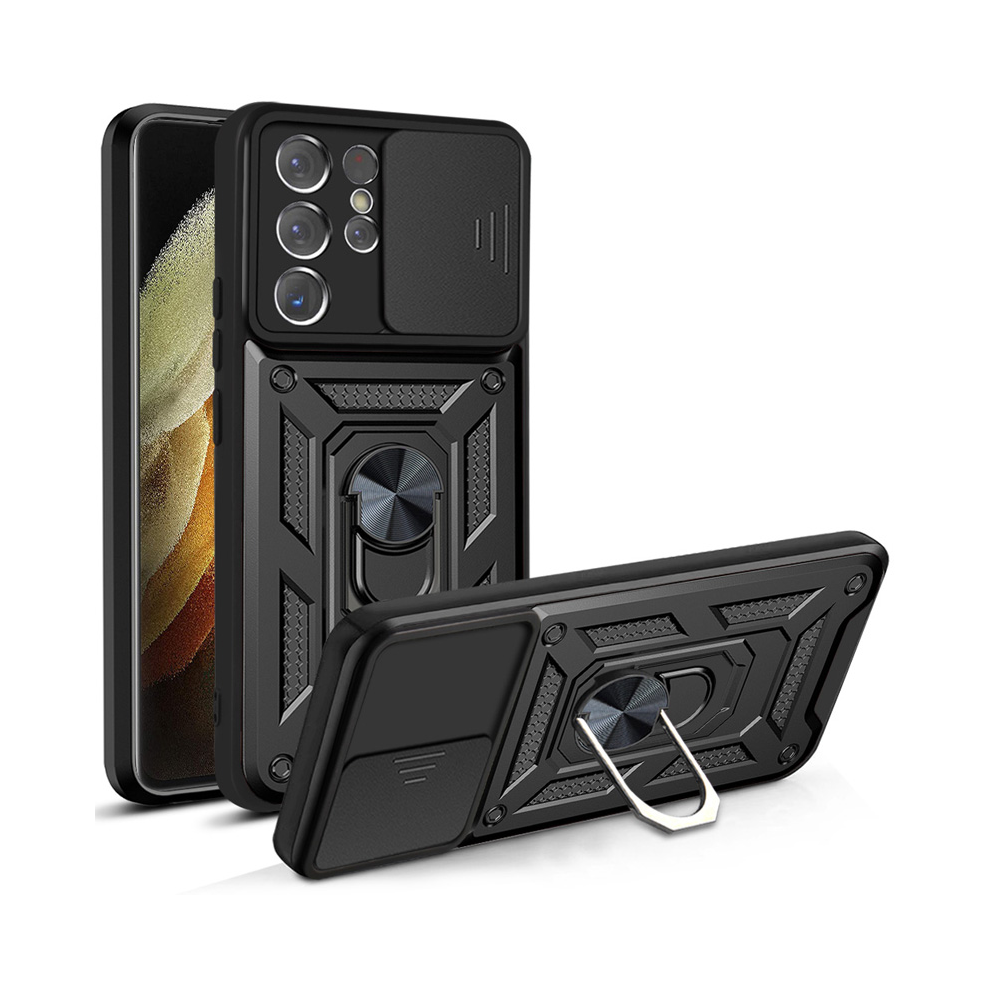 (, For Samsung A33(5G)) Shockproof Armor Case For Samsung Galaxy S22 S21 S Black 931287648602