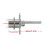 Zinc Alloy Drawer Cupboard Locker Cam Lock with Keys, Silver 4