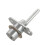 Zinc Alloy Drawer Cupboard Locker Cam Lock with Keys, Silver 5