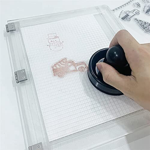 Stamping Tool,Rubber Stamp Pressure Tool,Stamping Blocks Press 1PCS 1
