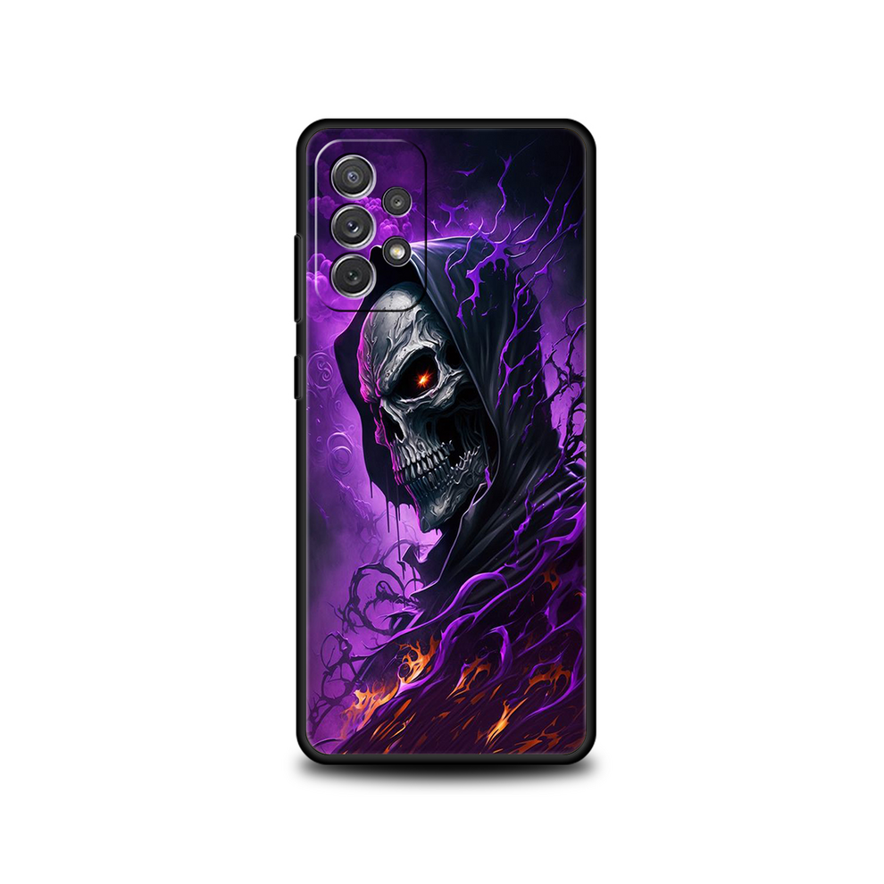 (A5, For Samsung A51) Grim Reaper Skull Skeleton Phone Case For Samsung 931287644925