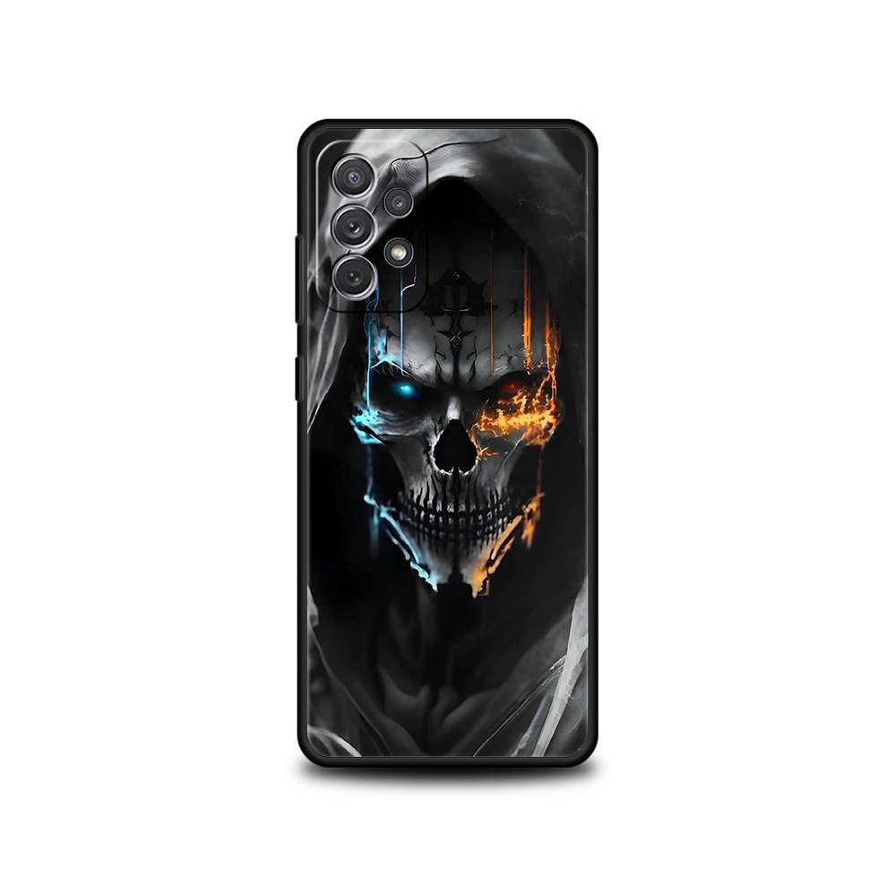 (A10, For Samsung A22 5G) Grim Reaper Skull Skeleton Phone Case For Samsung 931287645373