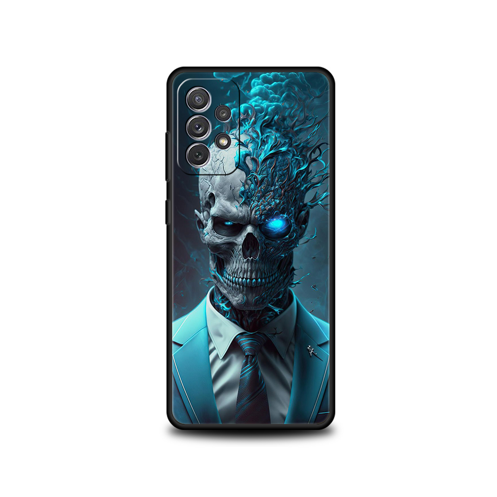 (A1, For Samsung A52) Grim Reaper Skull Skeleton Phone Case For Samsung 931287645687